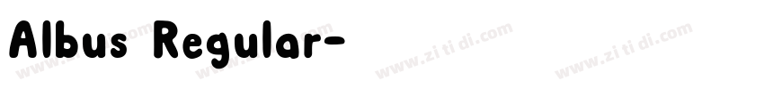 Albus Regular字体转换